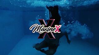 Maxine X boldly takes Shaun Dam's cock in her big ass and wet pussy lips.