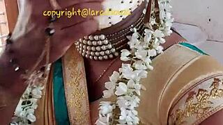 Indian Crossdresser Model Lara Dsouza Poses in Saree Video