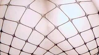 Mature skinny woman teams up with muscular man to film amateur porno, focusing on her natural tits in pov style.