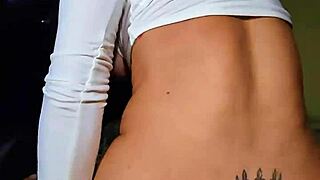 the brazilian latina milf flashed outdoors and deepthroated big cock during car ride. then she rode it doggystyle in public exhibitionist style