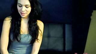 Why is cute brunette sabrina masturbating then blowing cock for that juicy facial jizz