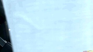 Stunning lesbian blonde comforts sex depraved stunner in parking lot with fingering, kissing, muff diving, and masturbation on small natural tits.