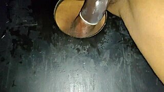 I felt overwhelming desire sucking black cock at gloryhole and giving my ass