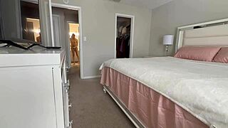 Ebony slut masturbates and gives head with ass licking kissing balls and hand job on big black cock for massive load