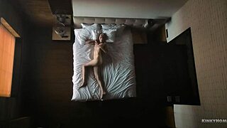 She boldly indulges in solo bed play loving every intense touch