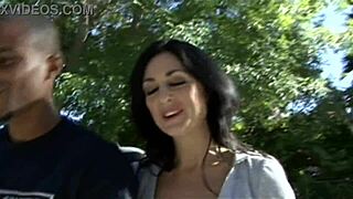 hey, wanna bend over this brunette milf mom and finger her asshole while she deepthroats in fishnets?