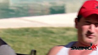 Gorgeous brunette girls pounded doggystyle by horny friends in group!