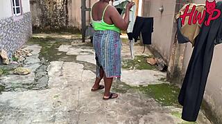 Horny African Landlady Takes On Big Cock Tenant For Wild Riding And Creampie - But Can She Handle The Screaming Orgasm In 4K?