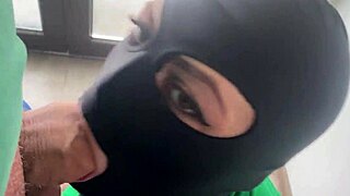 I feel so turned on watching this curvy Latina secretary give deepthroat and get facial cumshot in lingerie.