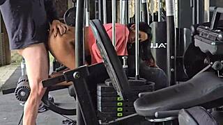 I fucked that hot brunette Kel Macettare right in the condo gym