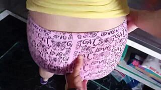 I fuck my stepmom in the kitchen while dad is in his room I thrust my cock so hard we make noise and he almost catches us