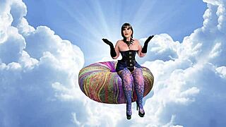 Granny Sky gilf sucks cock deep