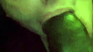 brunette milf licks balls and deepthroats big black cock. her natural tits bounce during intense midget encounter.