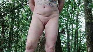 Female Slave Conducts Humiliating Self-Bondage Session In Outdoor Forest With Flashing And Exhibitionist Acts On July 16, 2024