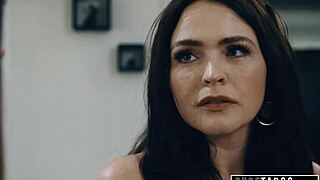 Hey step-uncle, can we lick this teen's pussy together? stepmom asks.