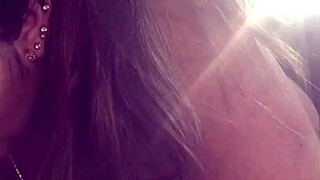 this milf is licking that dick with close up sucking and handjob moves