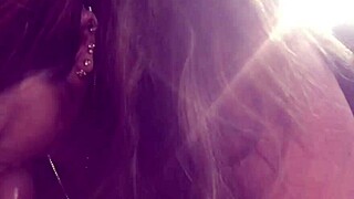 this milf is licking that dick with close up sucking and handjob moves