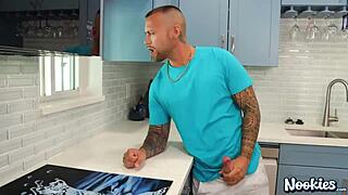 Intense Poolside Fantasy with Two Hot Blonde MILFs in Hardcore Threesome and Cumshot Action from Nookies