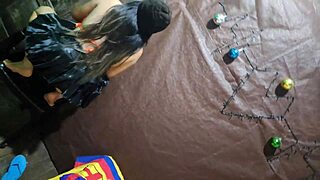 Mexican Cuñada Fulfills Bet after Party with First-Time Exhibitionist Ass Spreading in Amateur Taboo Style