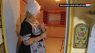 dutch milf gets deepthroat in nederlandse porno?