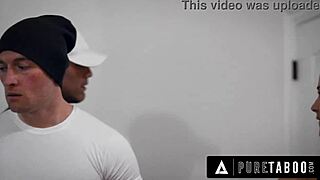 Blonde milf wife Sarah Vandella cheats in office by riding cock and titty fucking player