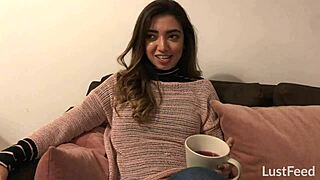 Adorable Mexican Girlfriend Frida Sante Hints at Homemade Cowgirl and Doggystyle Sex Tape