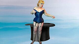 Dark Magician Granny boret i missionær med creampie