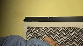 Raw mi suegra masturbandose a solas with big natural tits in lingerie as maid