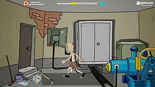 In this parody game fuckerman explores wild campus adventures with bbw milf