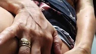 i love using pink vibrator while getting fucked in my pussy