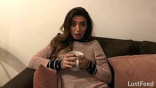 Adorable Mexican Girlfriend Frida Sante Hints at Homemade Cowgirl and Doggystyle Sex Tape