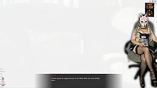 Whoa, check out this Arab milf in prison guard costume playing without panties in the office