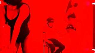 A scruffy man invites us to his balcony for an exclusive catwalk with sexy dance in erotic lingerie