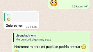 My stepmom sends flirty messages on WhatsApp sparking wild desires