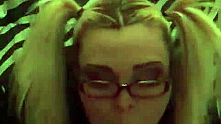 Amateur Blowjob From Nerdy Pigtail Teacher In POV