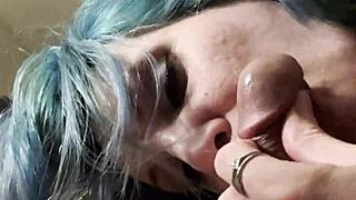 Milf deepthroat perfect hung stud cock until oral creampie