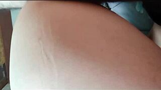 Curvy mature latina bends over in bedroom for doggystyle pounding and takes cum on her big ass.