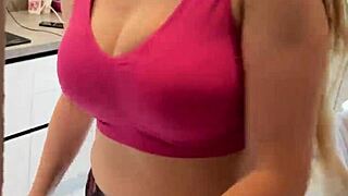 Stepmom and Stepson Caught Masturbating Mutually and Had Sex