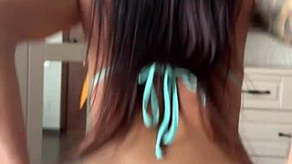 Brazilian bikini babe does anal creampie casting with doggystyle pov fisting and cum