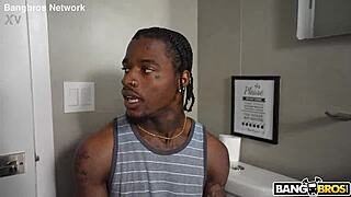 Monster cock boldly stretches tight yoga instructor pussy