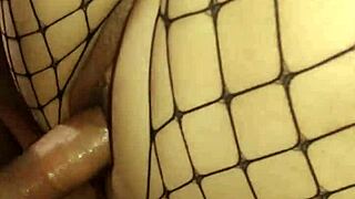 Cute couple experiments with lingerie and stockings in mature porn scene