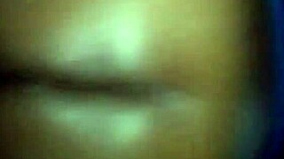 Ebony amateur with big ass rides dick hard in lingerie before getting pounded from behind in homemade scene