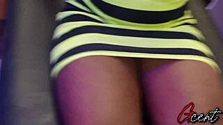 Sexy Big Ass Friend Visits In Short Dress And Fresh Laps