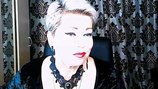 just one of my wife's typical days as a mature webcam whore, ya know, part 4 with solo squirting fun