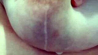 this italian milf is releasing warm milk from her full hard breast