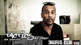 Mofos series milfs like it black features Delilah Davis as dr deepthroat in blonde bathroom hardcore