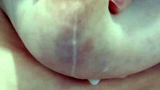 this italian milf is releasing warm milk from her full hard breast