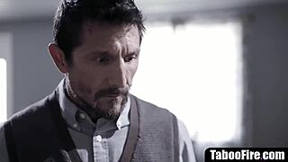 Stepdaughter Discovers Stepmom and Stepdad's Hidden Desire to Fuck Her in Taboo Encounter