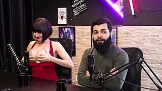 Lady Snow and Lord Kenobi shine in sensual cast moments part 1 on sheer red