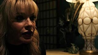 teen publicly humiliated by big tits milf and her hubby with strapon domination outdoors